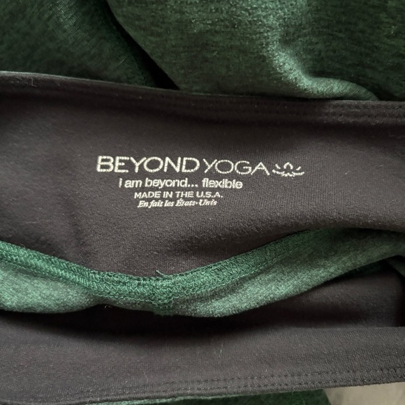 Women’s Beyond Yoga Spacedye Green Mid Rise Leggings Size Small - Picture 9 of 12
